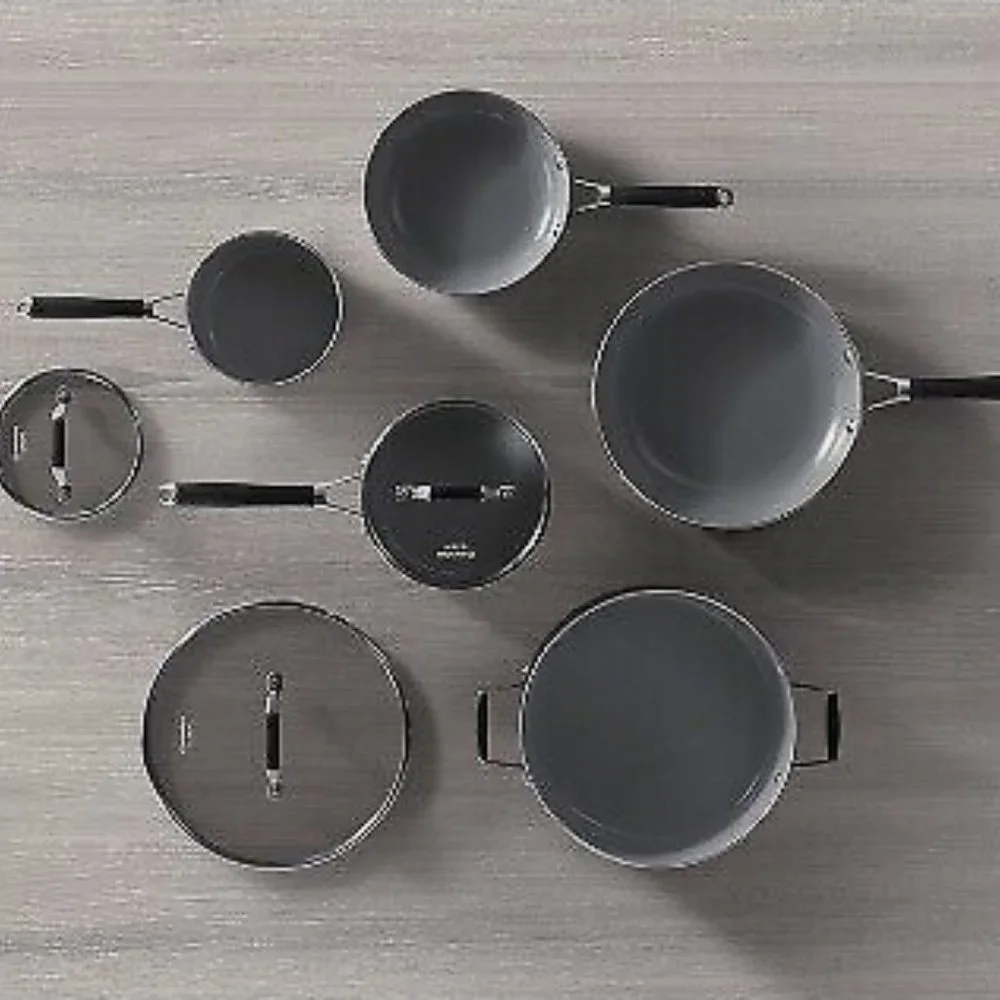 Calphalon 8pc Oil Infused Ceramic Cookware Set ( NEW WITH BOX) - Picture 3 of 8